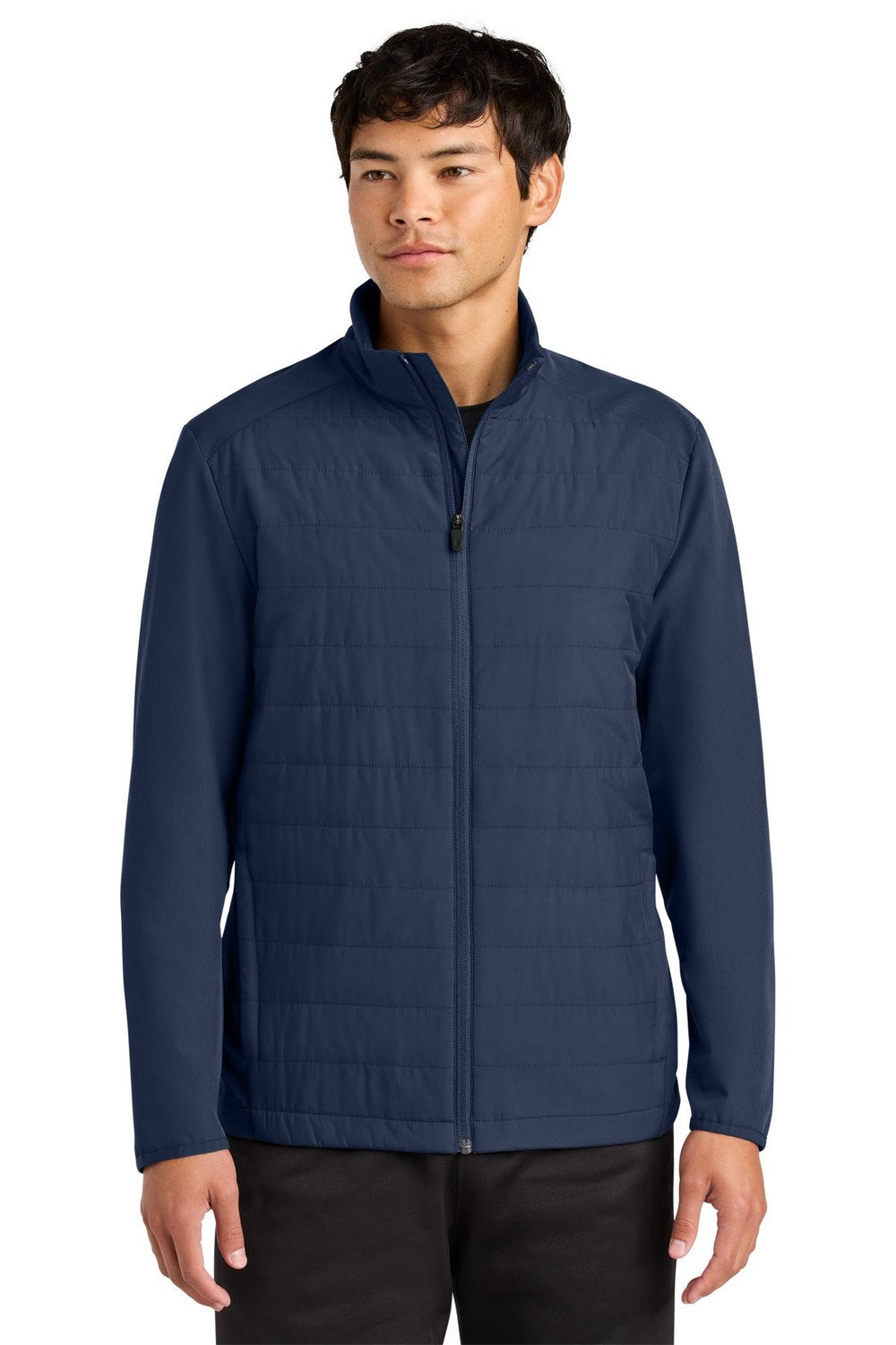 Sport-Tek Men's Teknical Hybrid Jacket ST940 Mens Apparel Jackets & Vests