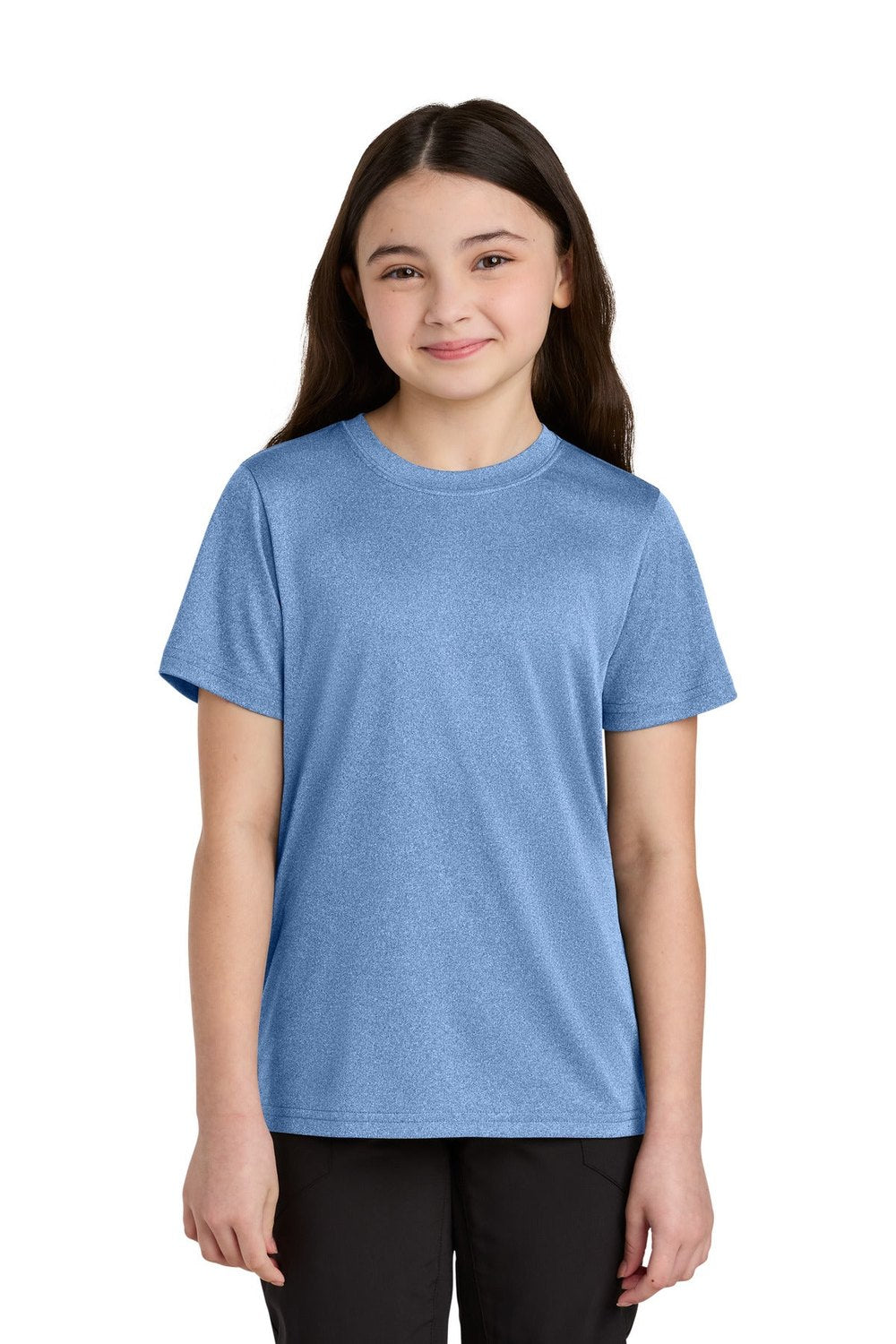 Port & Co Youth Heather Performance Tee PC390Y Youth Apparel Shirts & Tops