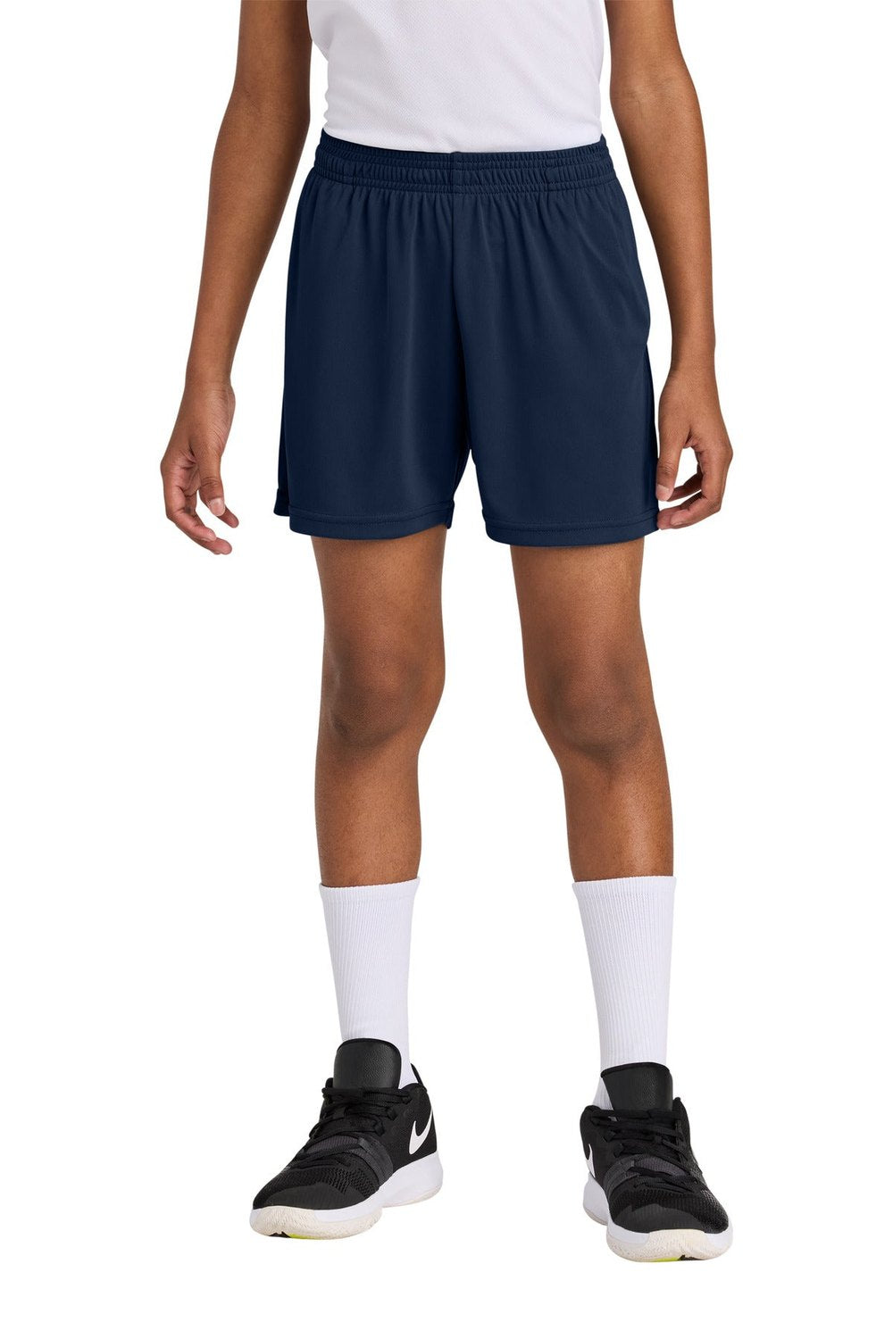 Sport-Tek Youth PosiCharge Competitor 5' Pocketed Short YST349P Youth Apparel Pants & Shorts