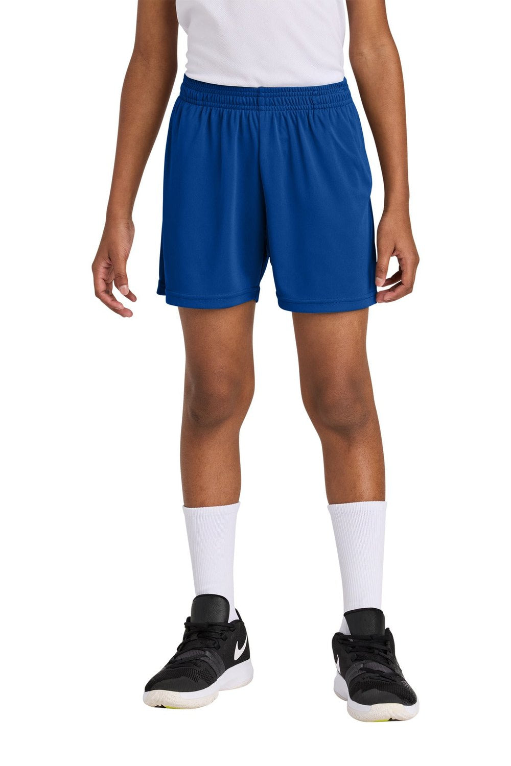 Sport-Tek Youth PosiCharge Competitor 5' Pocketed Short YST349P Youth Apparel Pants & Shorts