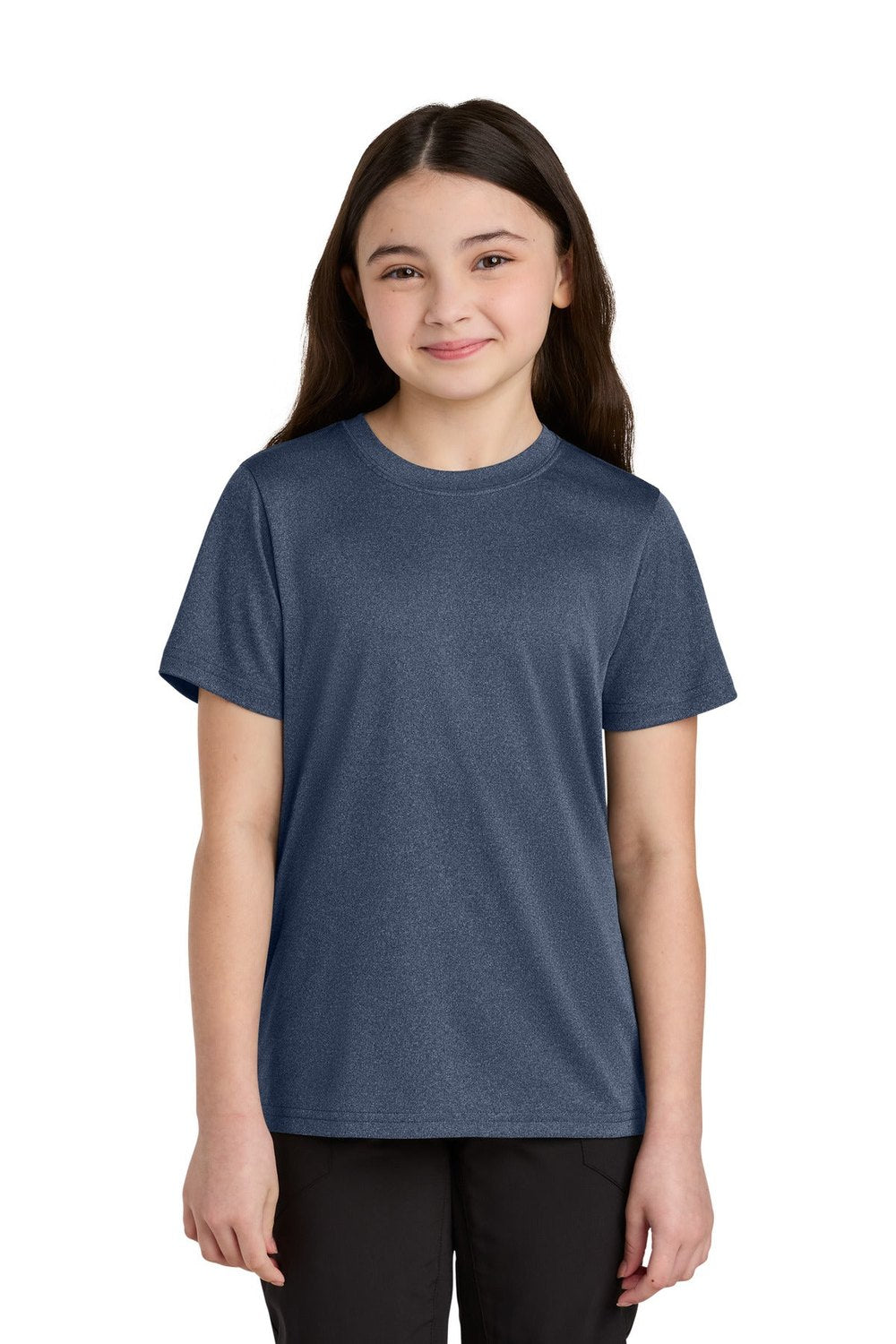 Port & Co Youth Heather Performance Tee PC390Y Youth Apparel Shirts & Tops