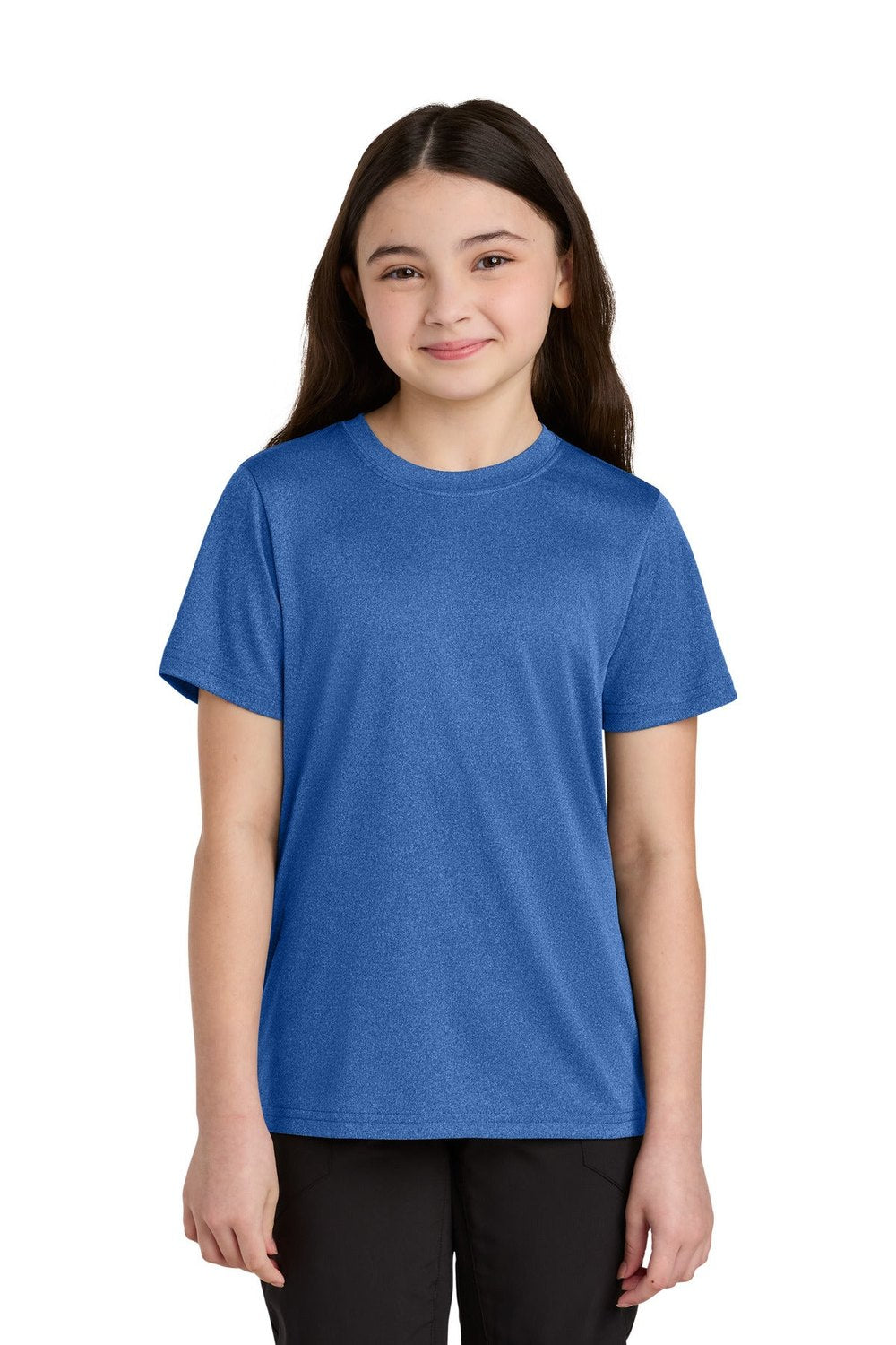 Port & Co Youth Heather Performance Tee PC390Y Youth Apparel Shirts & Tops