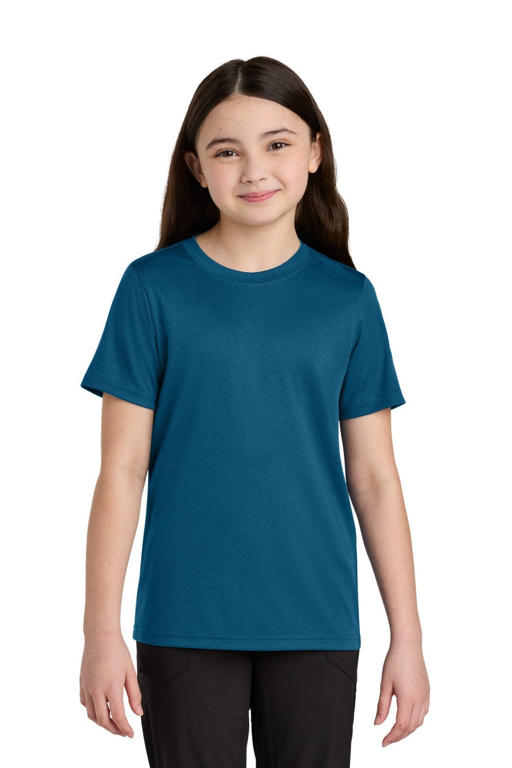 Port & Co Youth Heather Performance Tee PC390Y Youth Apparel Shirts & Tops