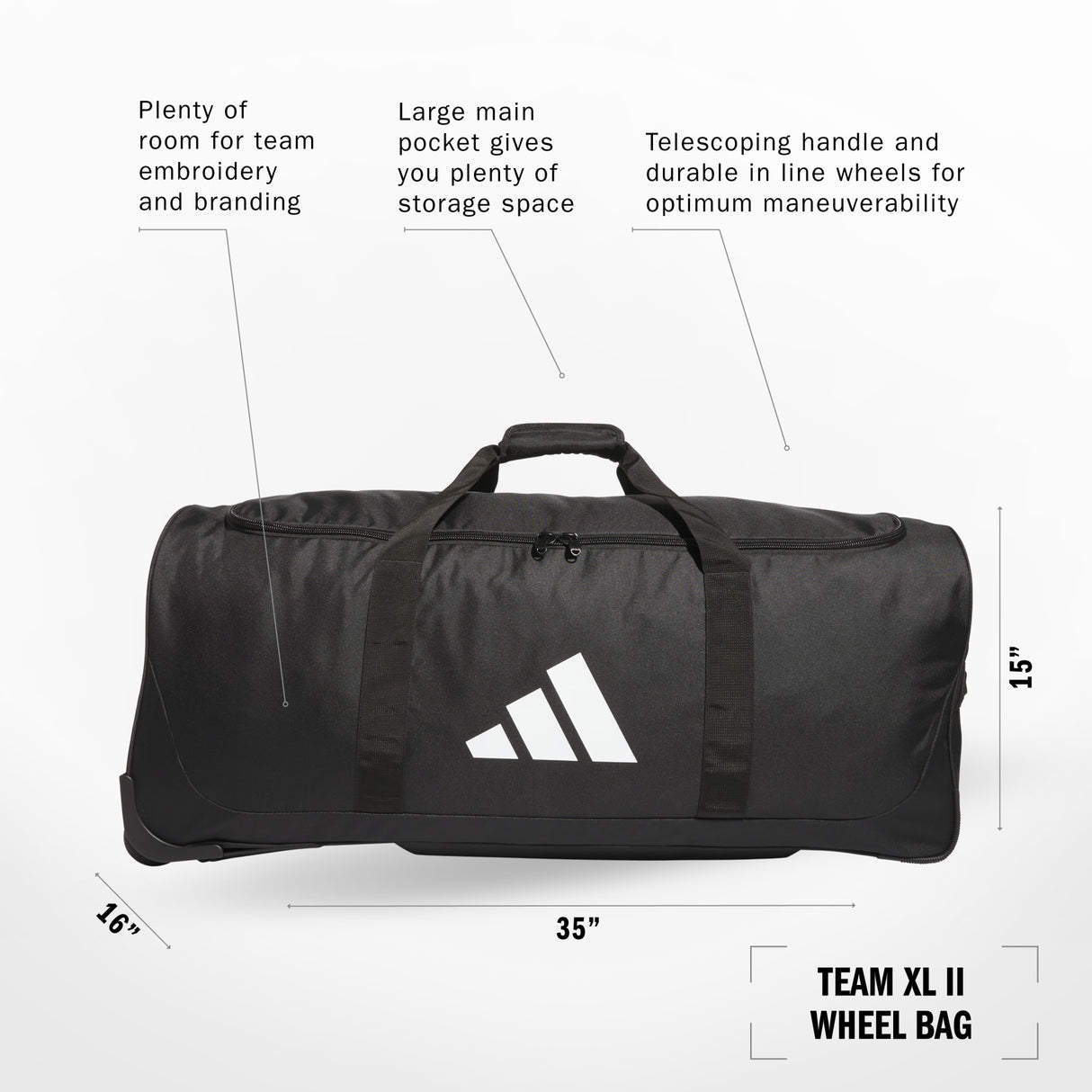 adidas Team XL II Wheel Bag-2