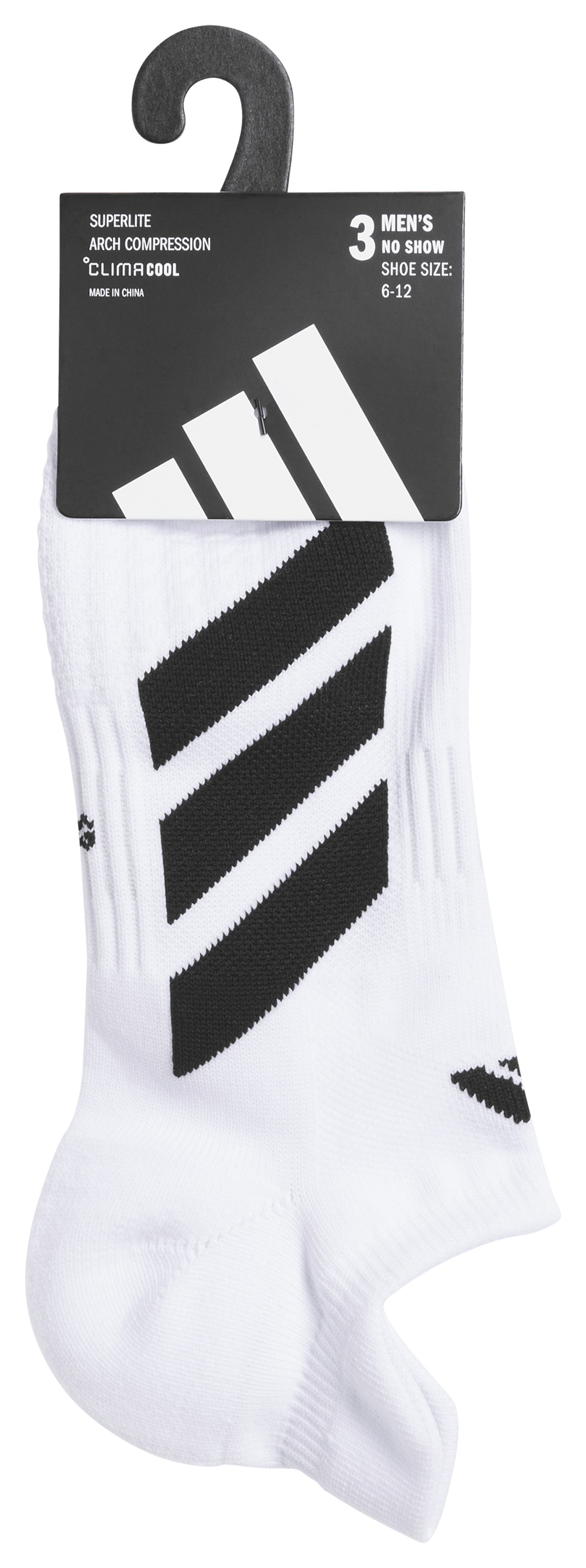 adidas Men's EVO 3-Pack No Show Sock-7