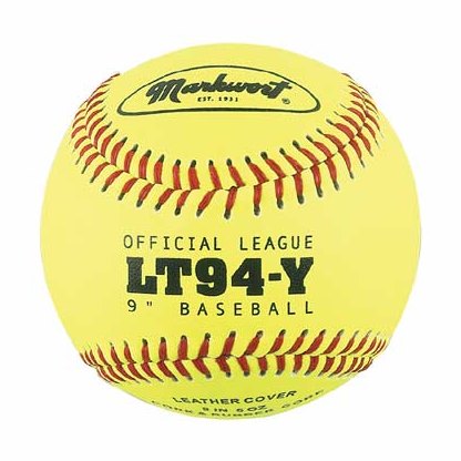 Markwort Yellow Leather Cover 9" Baseball