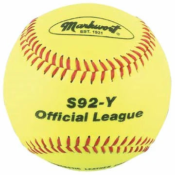 Markwort Syn Cover Cork/Rubber Core Yellow Baseball