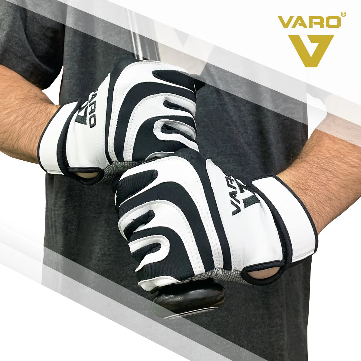 Varo Adult Padded Batting Gloves - Pair-3