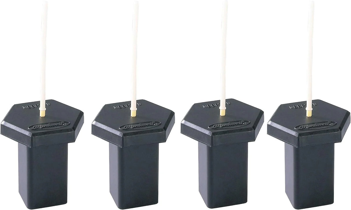 Markwort Black Base Plug with White Indicator - 4 Pack-3