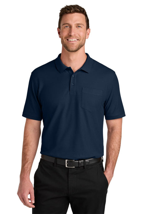 Port Authority Men's Wearever Signature Pique Pocket Polo K200P Mens Apparel Shirts & Tops