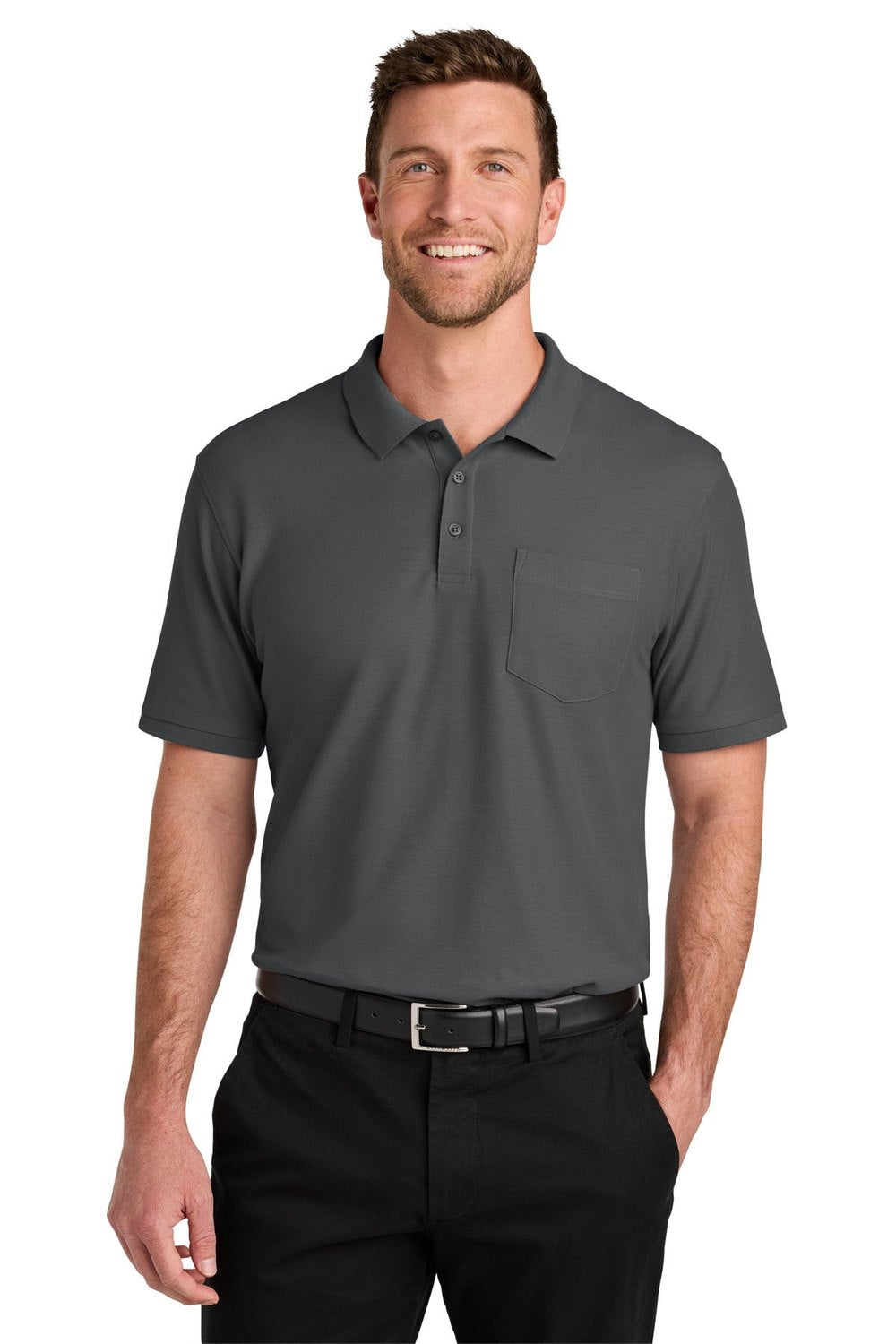 Port Authority Men's Wearever Signature Pique Pocket Polo K200P Mens Apparel Shirts & Tops