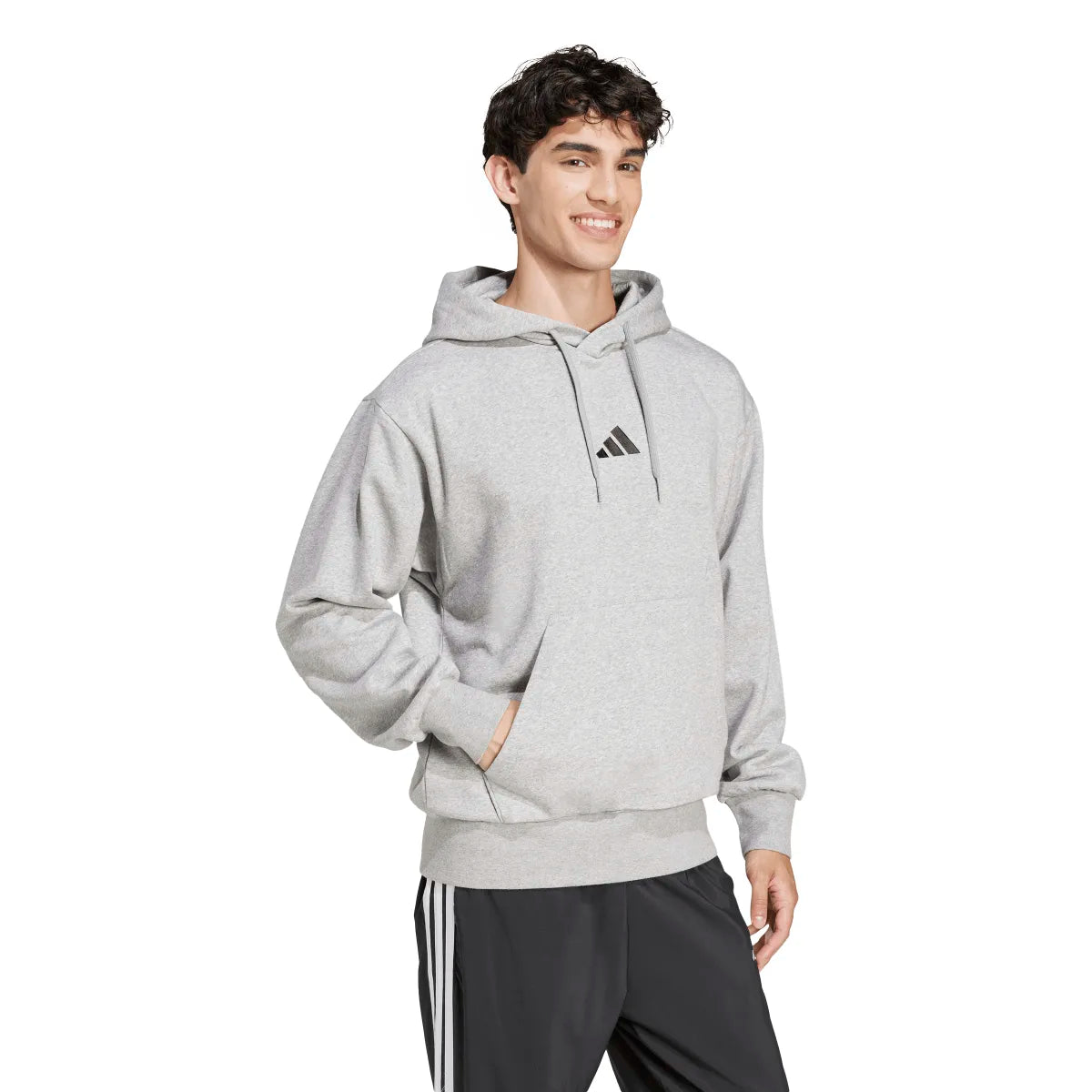 adidas Men's Essentials Feelcozy Fleece Hoodie (Tall)-3