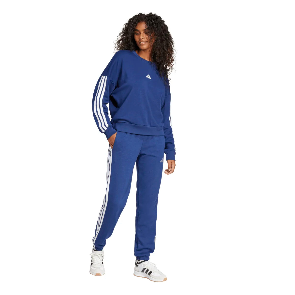 adidas Women's Essentials 3-Stripes French Terry Cuffed Joggers-4