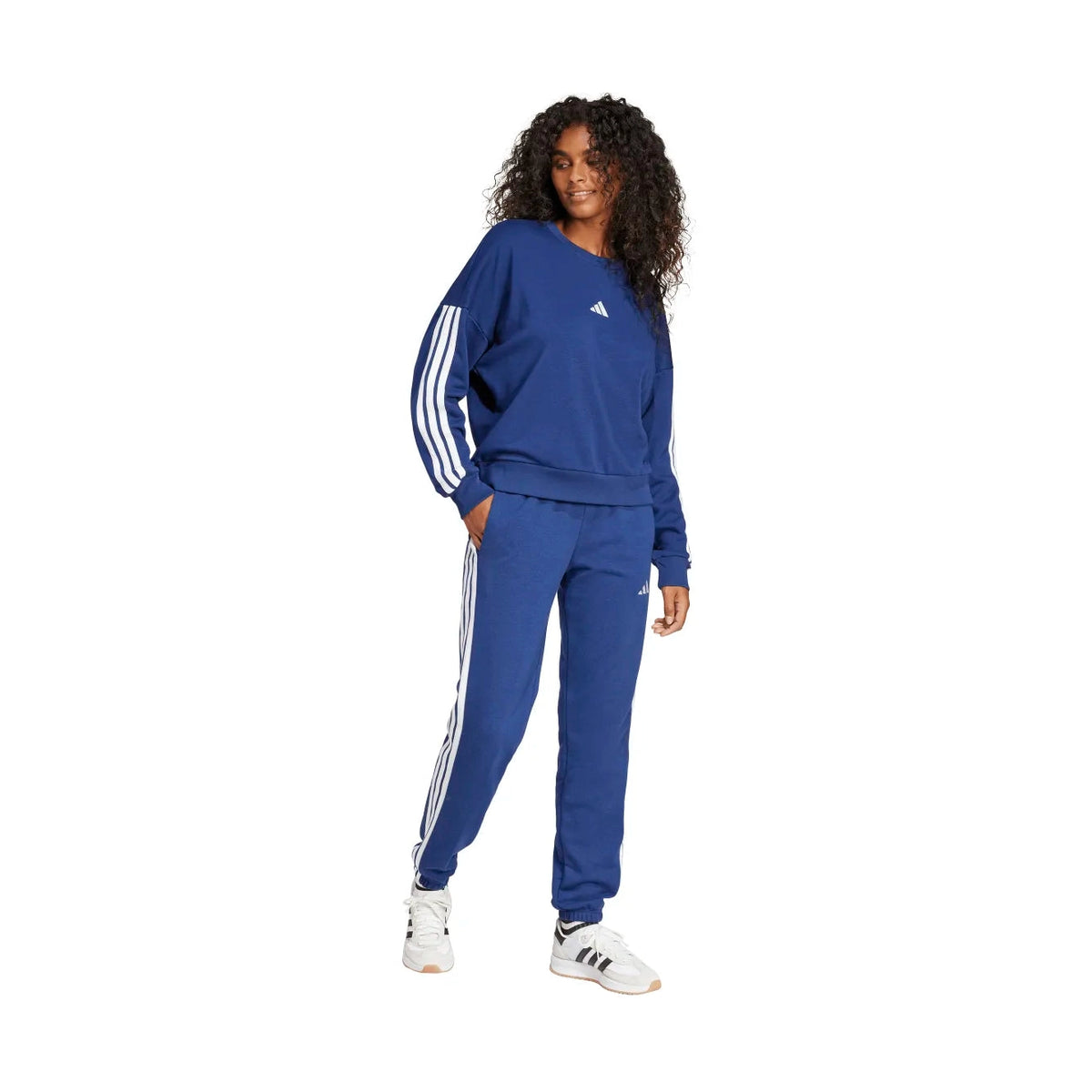 adidas Women's Essentials 3-Stripes French Terry Cuffed Joggers-4