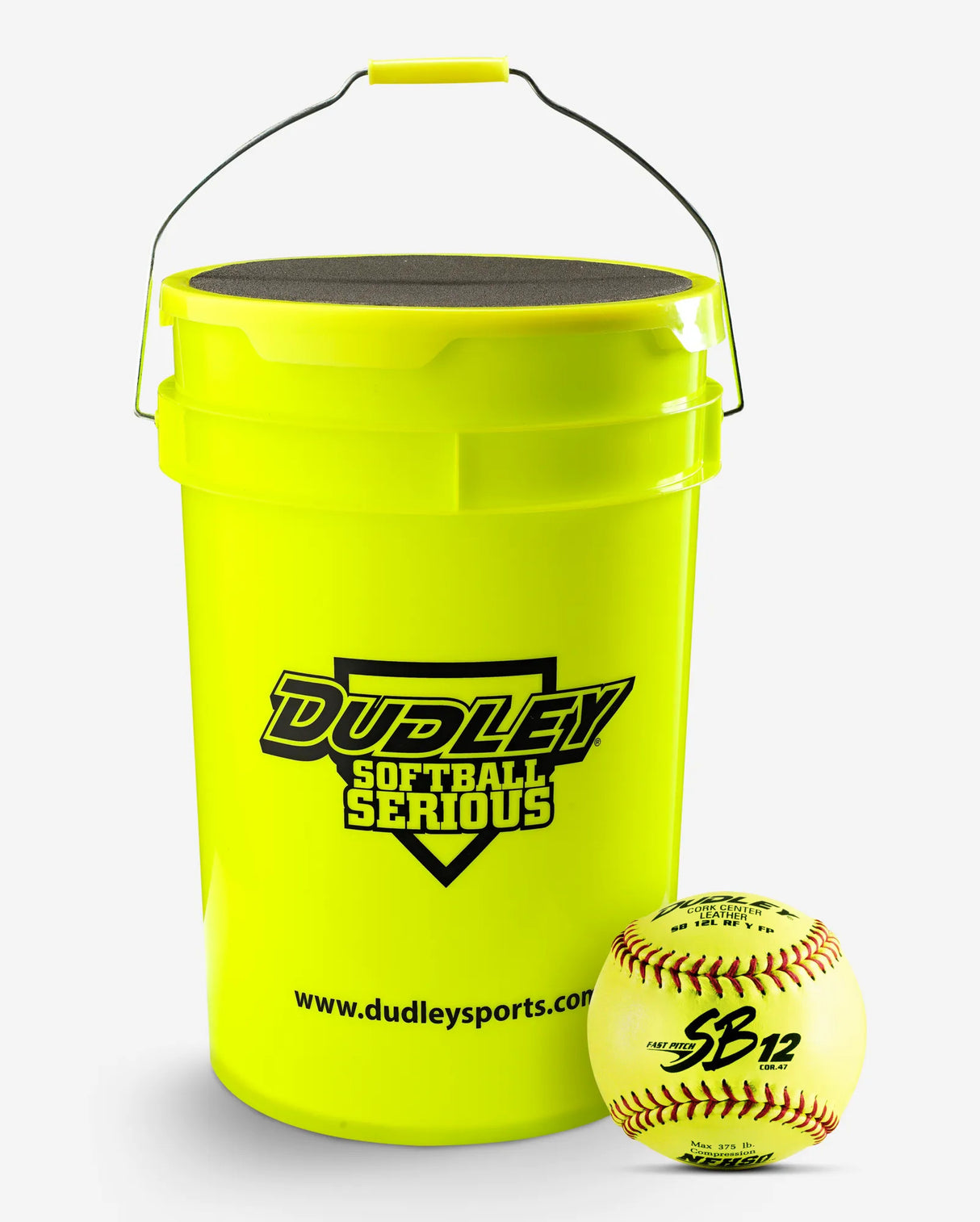 Dudley Softball Bucket of NFHS Fastpitch Game Softballs-1