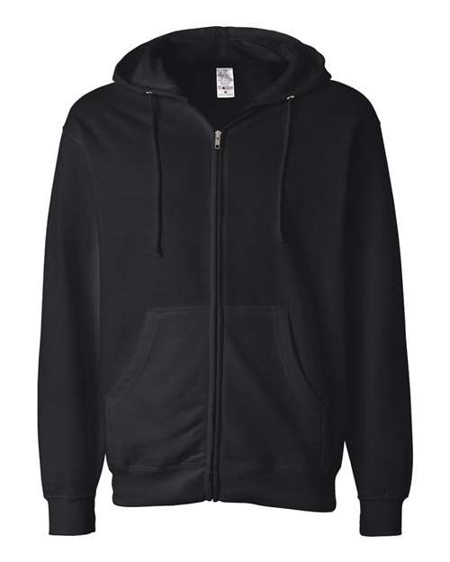 Independent Trading Co. Men's Midweight Full-Zip Hooded Sweatshirt Mens Apparel Jackets & Vests