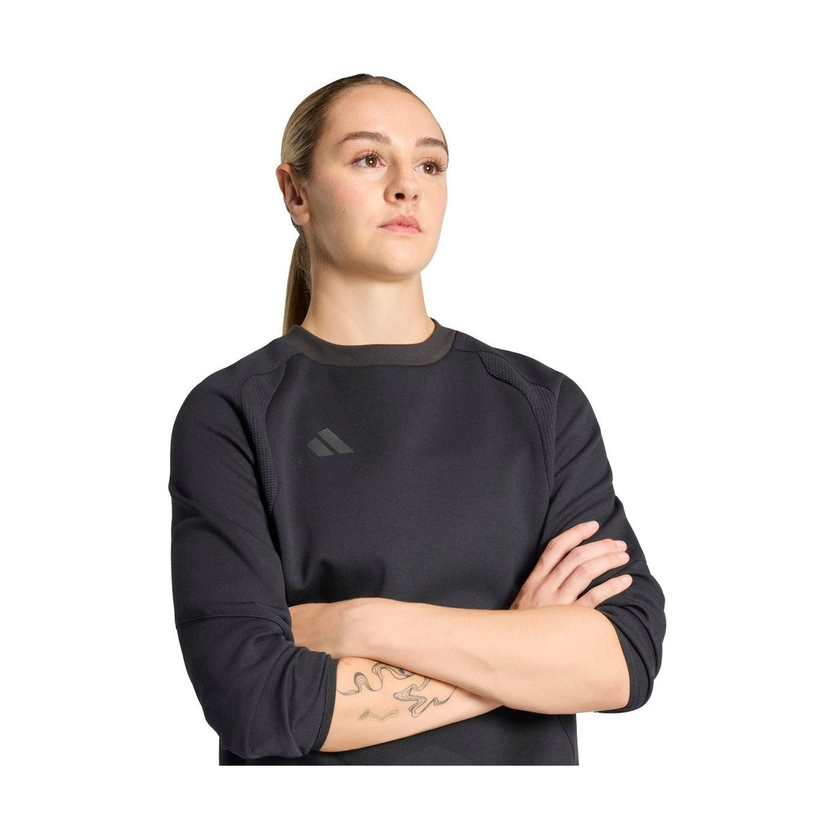adidas Women's Tiro Travel Crew Sweatshirt-5