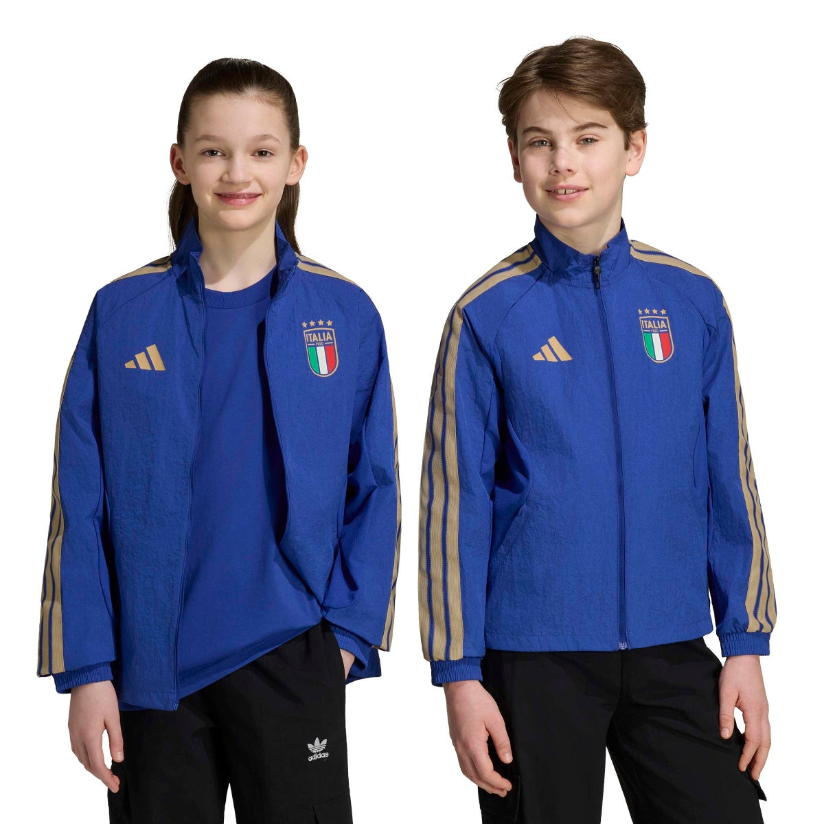 adidas Youth Italy Home Anthem Jacket-7