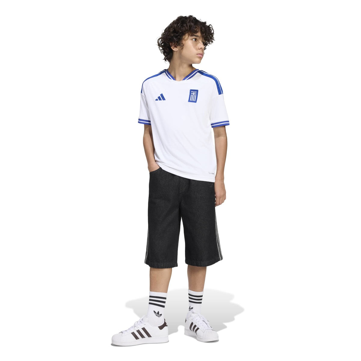 adidas Youth Greece 26 Home Jersey-5