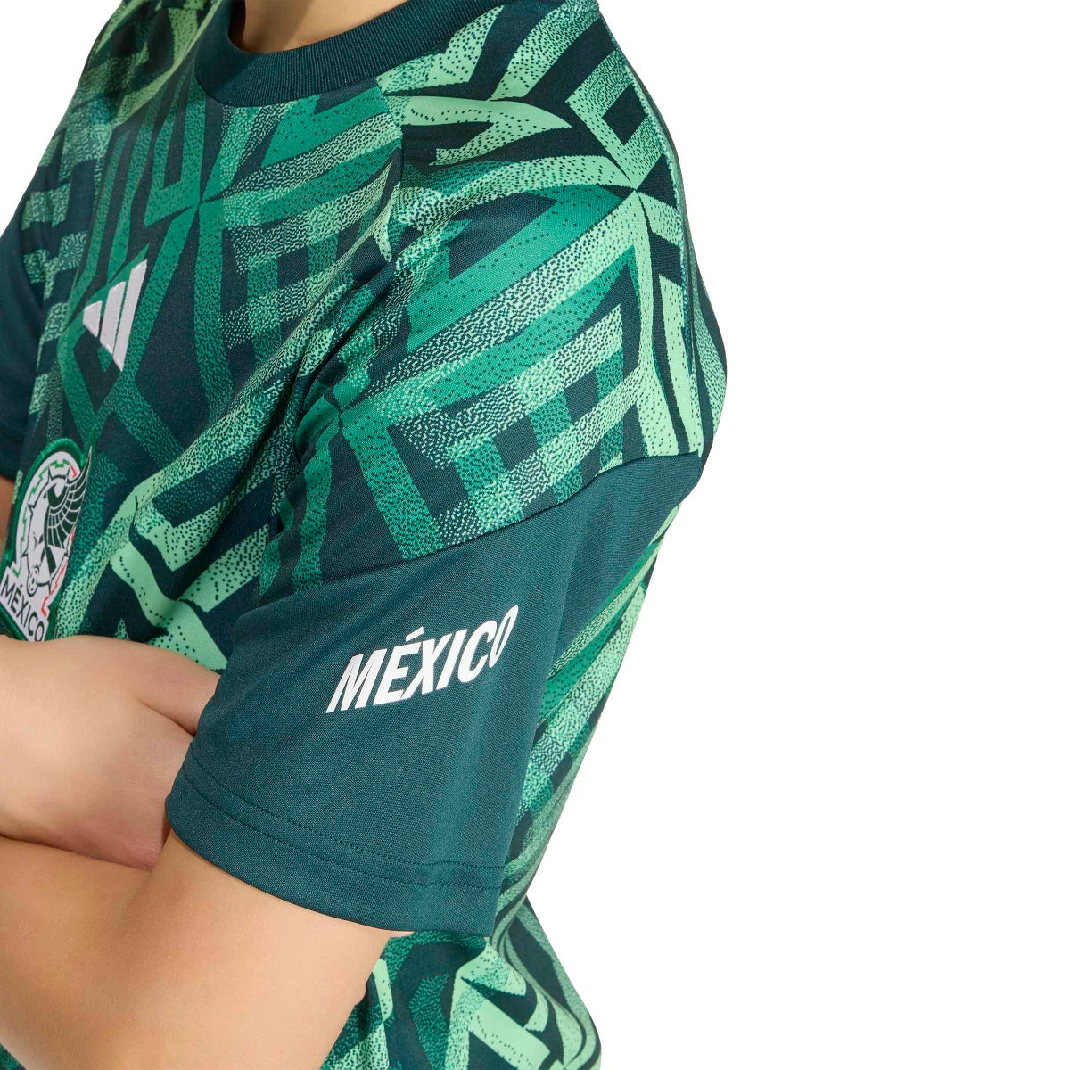 adidas Youth Mexico 26 Home Pre Match Jersey-7