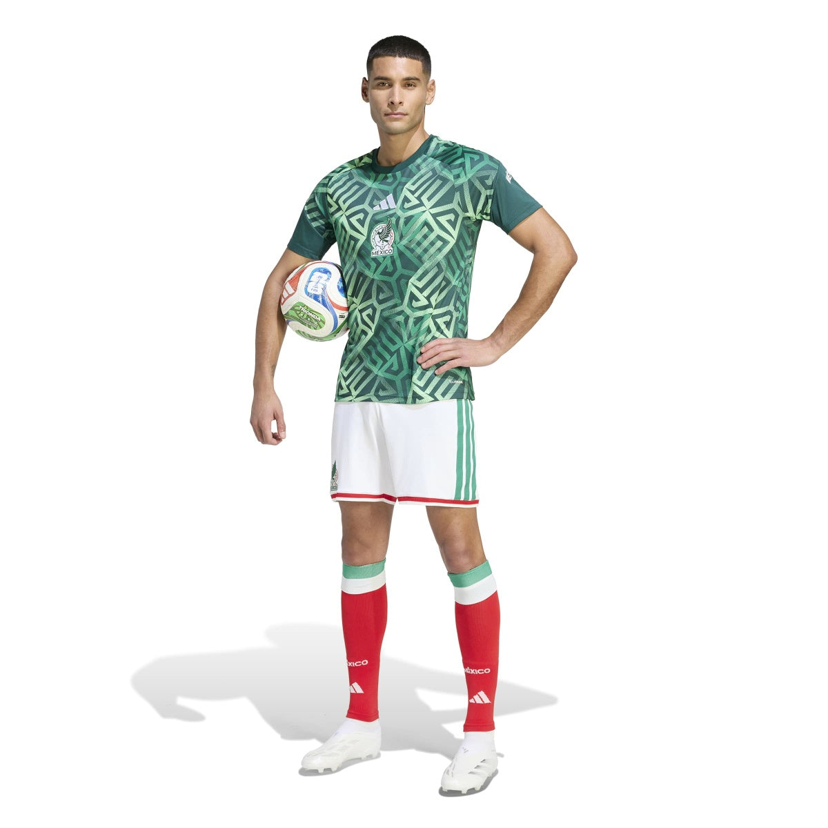 adidas Men's Mexico 26 Home Pre Match Jersey-3