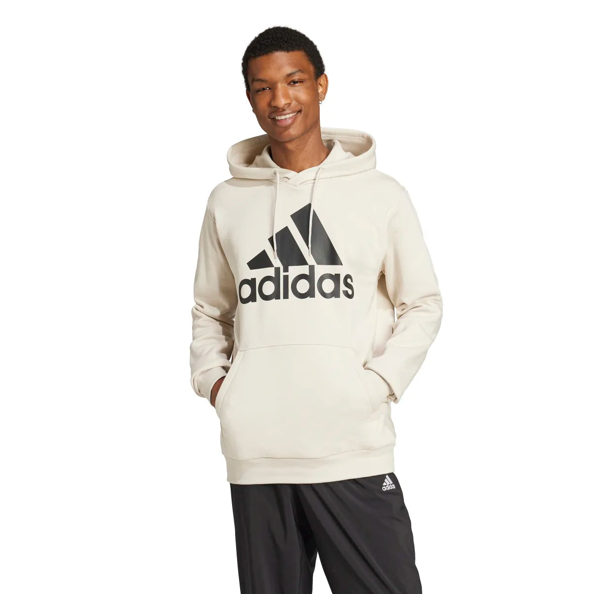 adidas Men's Essentials Fleece Big Logo Hoodie Mens Apparel Sweatshirts & Fleece