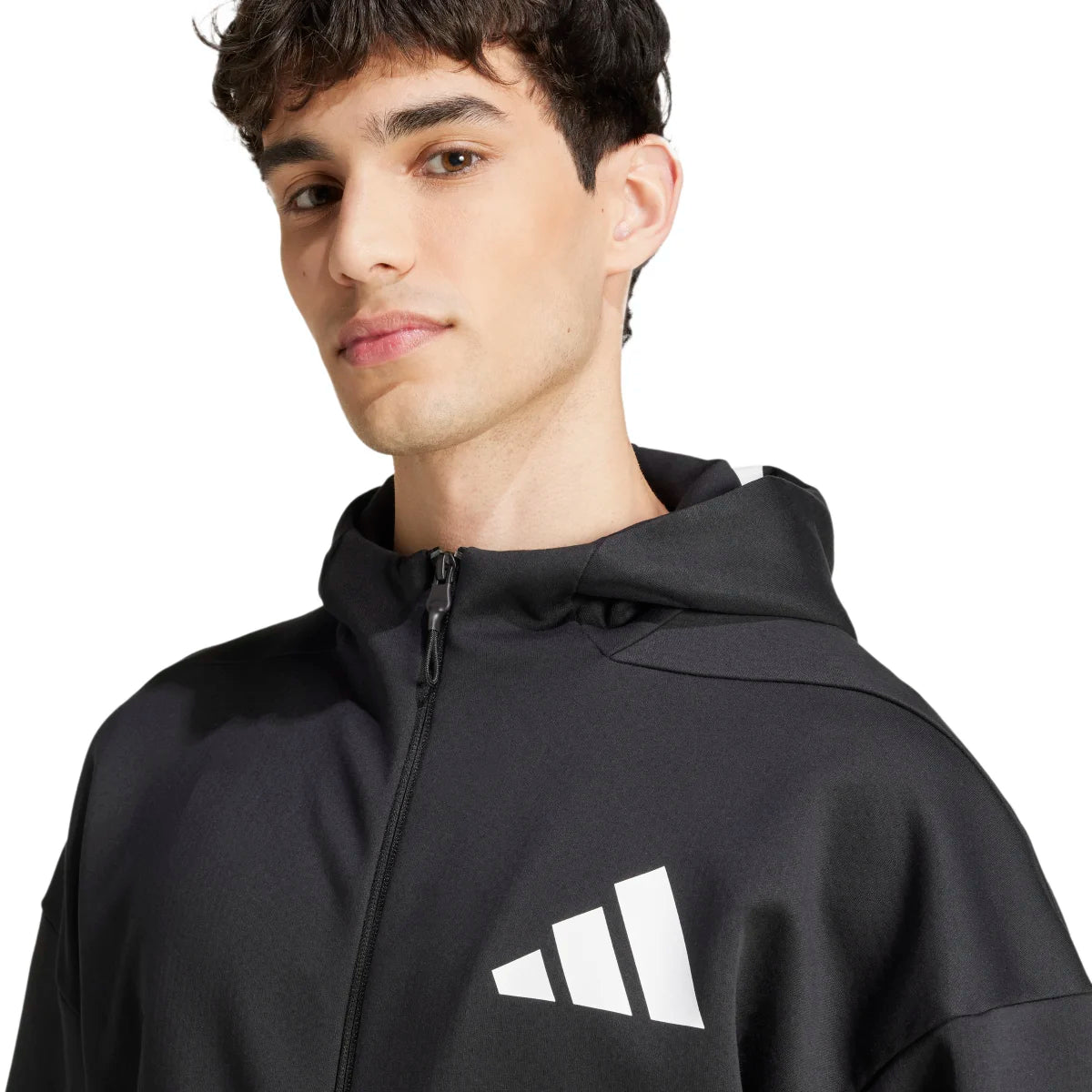 adidas Men's Z.N.E. Full-Zip Hooded Track Jacket Mens Apparel Jackets & Vests
