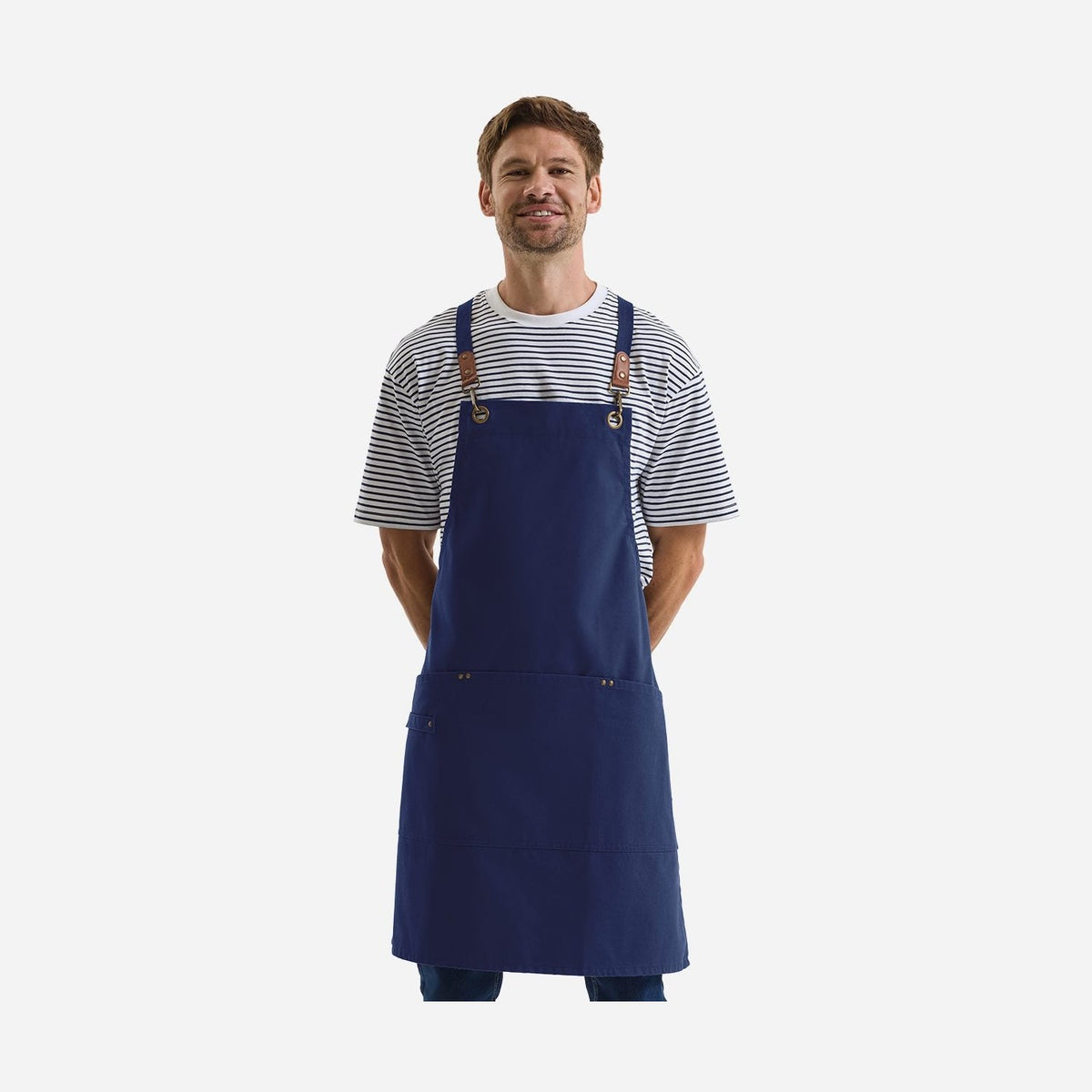 Artisan Collection by Reprime Clip & Clasp Cross-Back Bib Apron