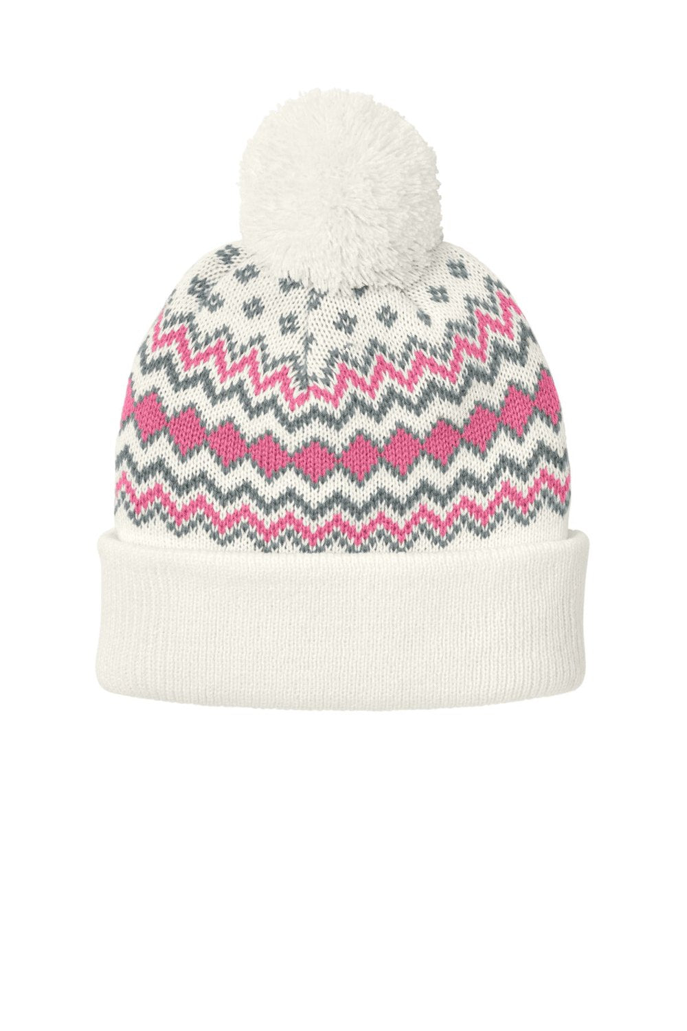 Port Authority Unisex Alpine Pom Beanie C991 Unisex Accessories Hats & Caps