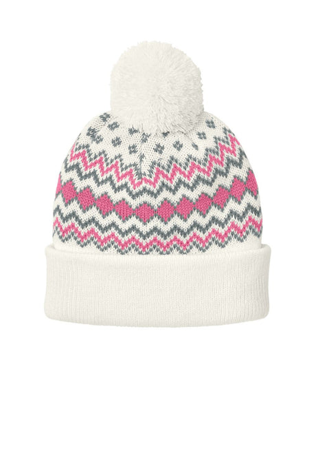Port Authority Unisex Alpine Pom Beanie C991 Unisex Accessories Hats & Caps