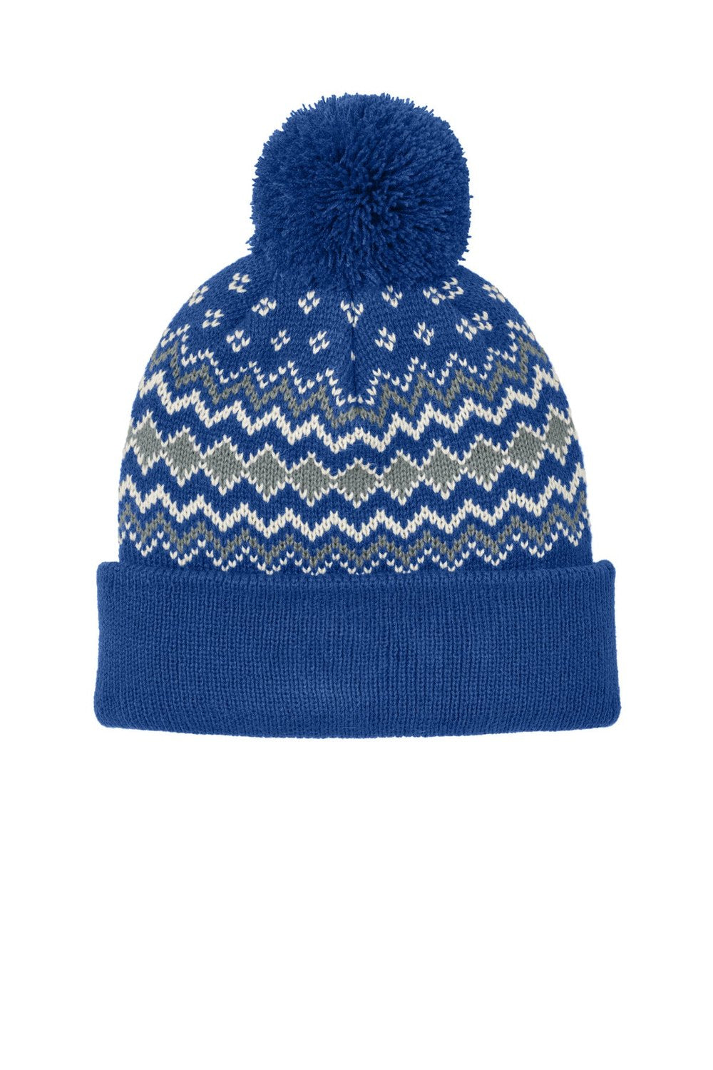 Port Authority Unisex Alpine Pom Beanie C991 Unisex Accessories Hats & Caps