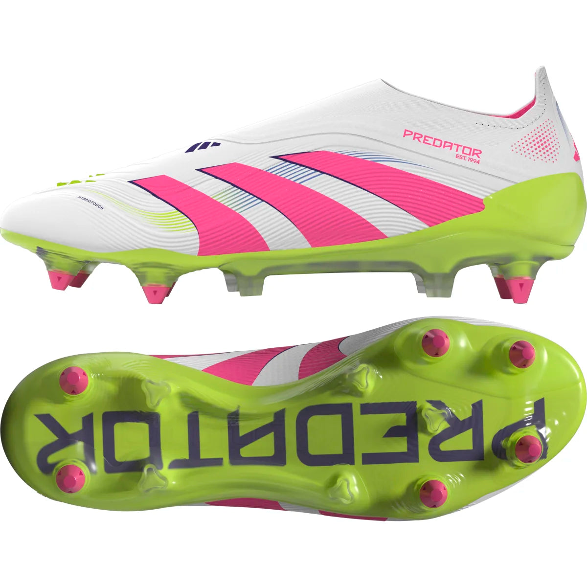 adidas Men's Predator Elite Laceless Soft Ground Soccer Cleats Soccer Footwear Adult