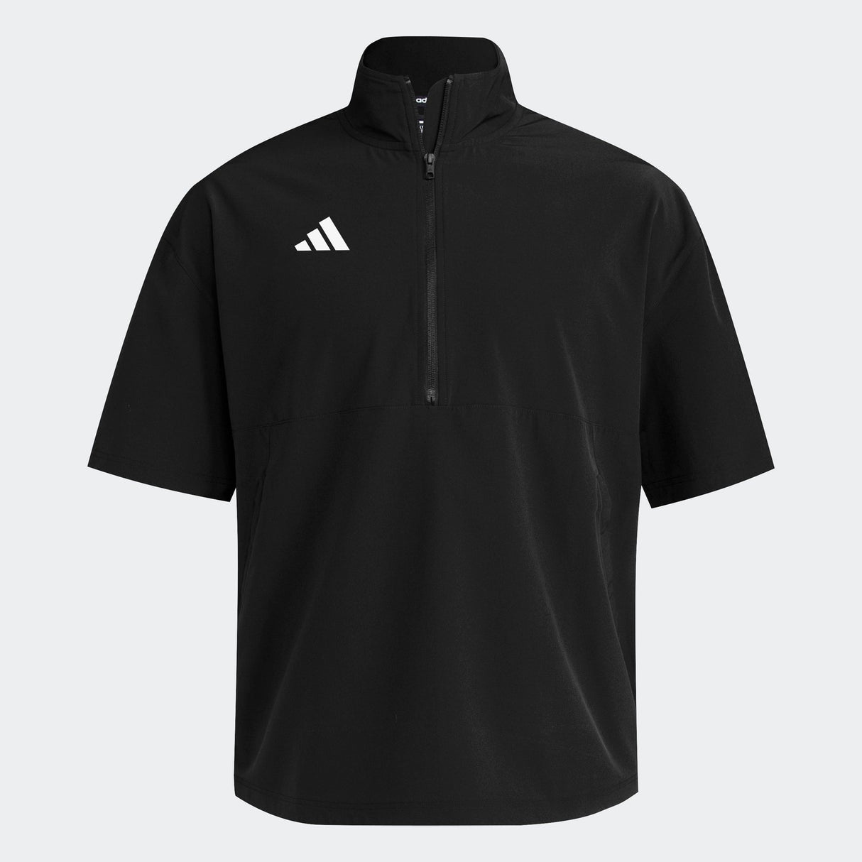 adidas Men's Quarter Zip Woven Short Sleeve Jacket Tall Mens Apparel Jackets & Vests
