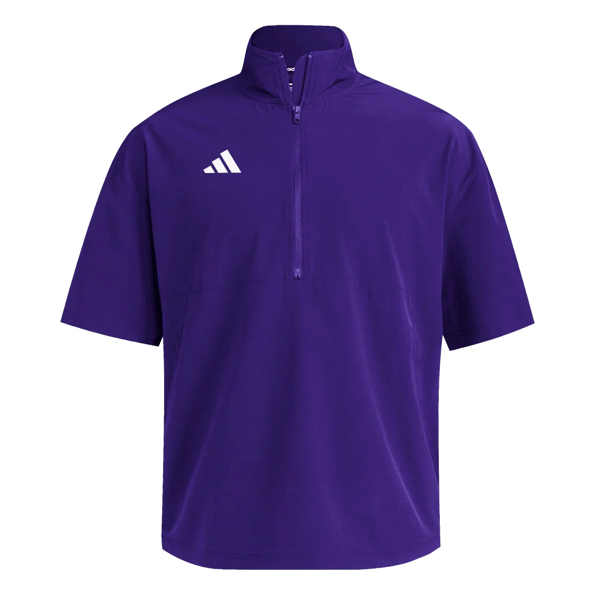 adidas Men's Quarter Zip Woven Short Sleeve Jacket Tall Mens Apparel Jackets & Vests