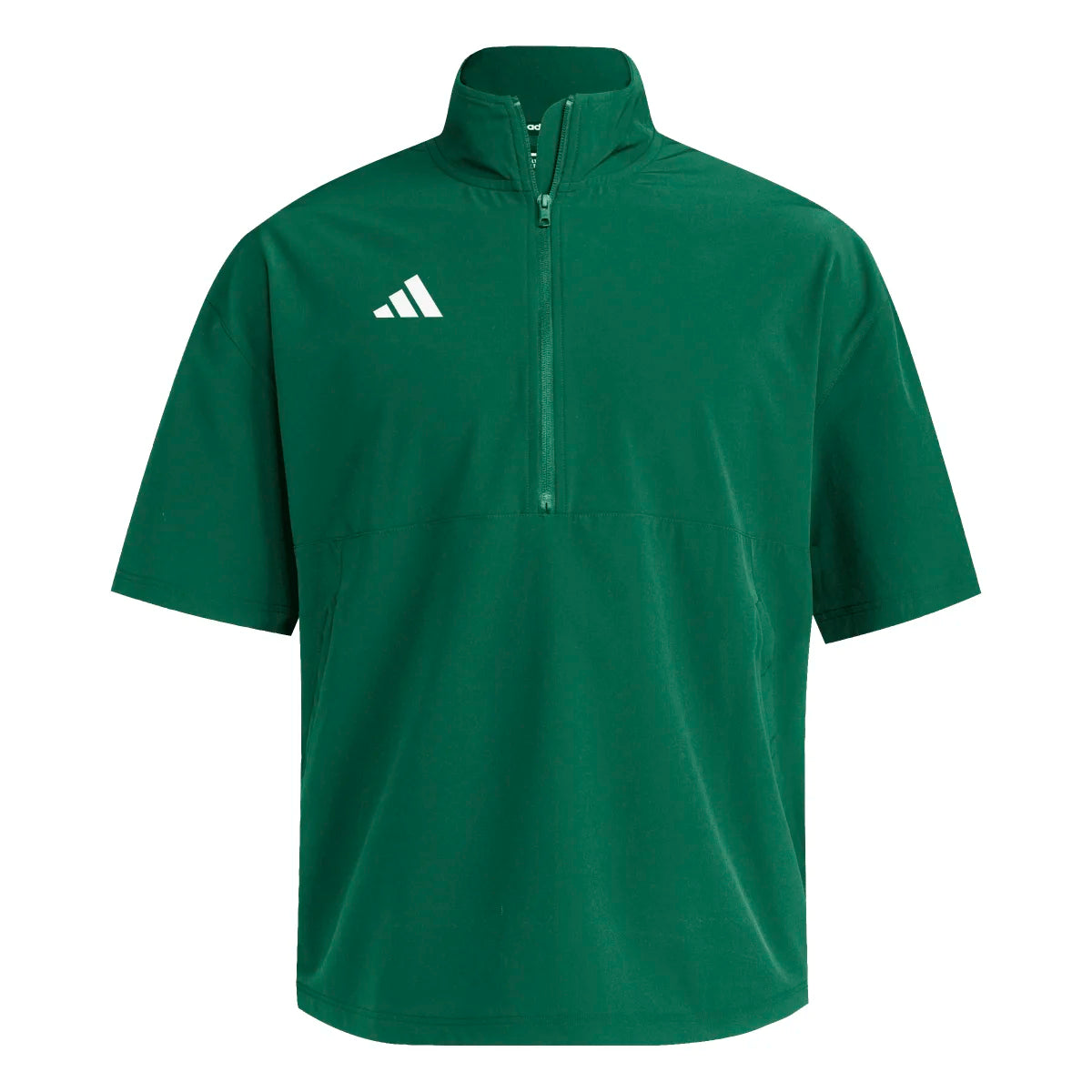 adidas Men's Quarter Zip Woven Short Sleeve Jacket Tall Mens Apparel Jackets & Vests