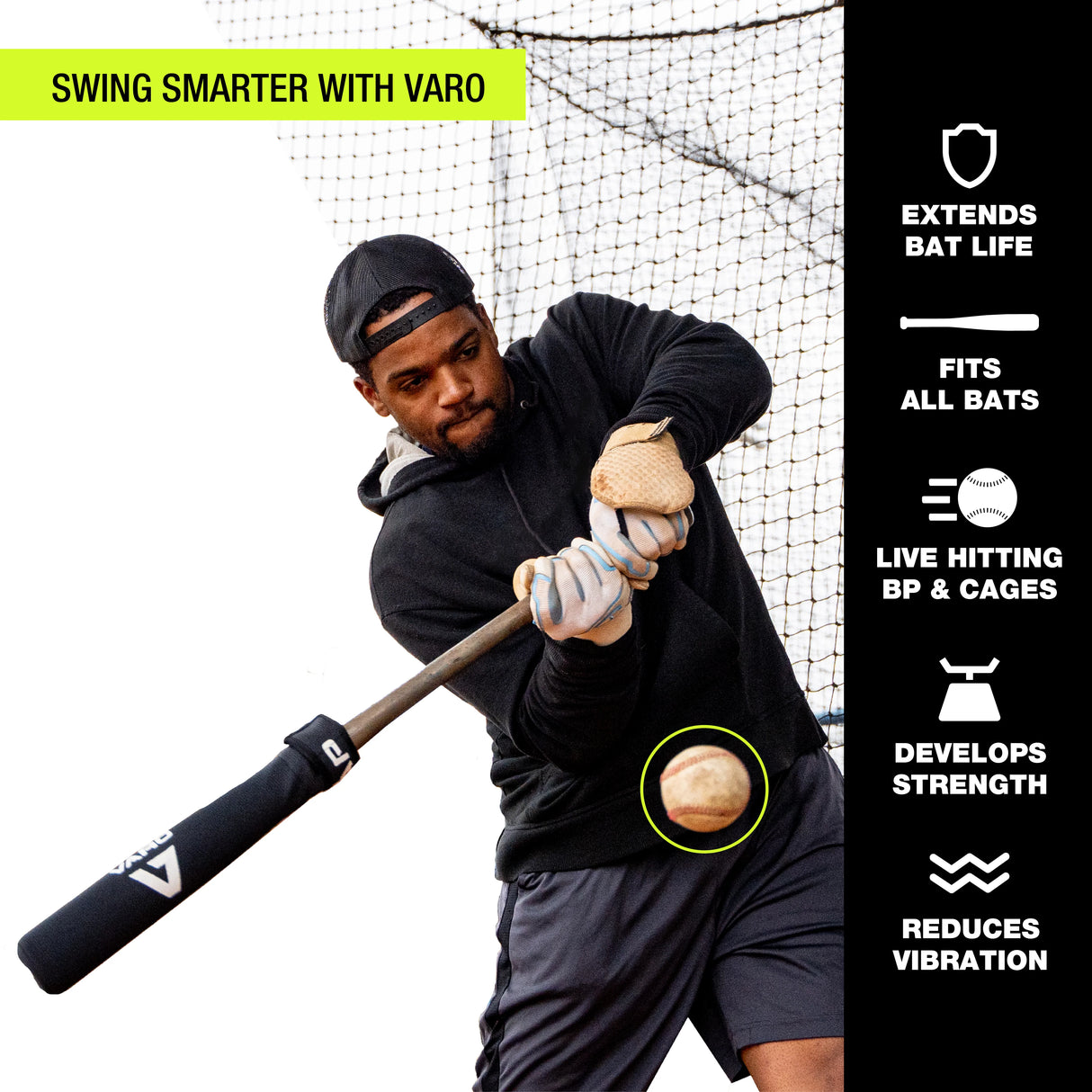 Varo RAP Batting Practice Weighted Training Sleeve - 4oz-6
