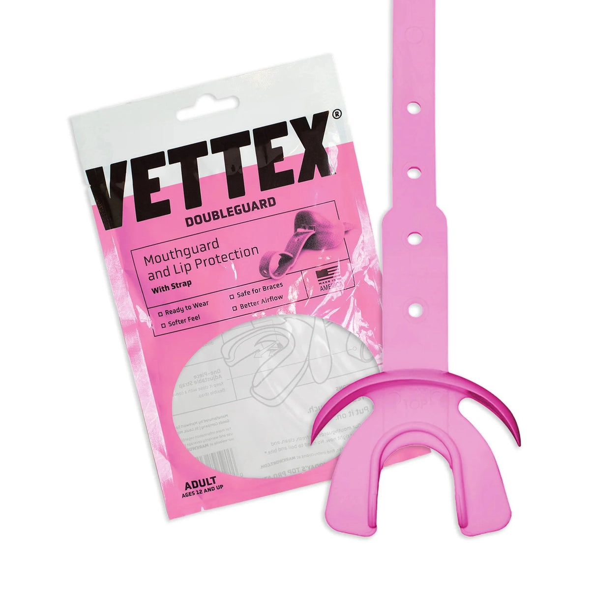 Vettex Adult Doubleguard Mouthguard with Lip Protection-1