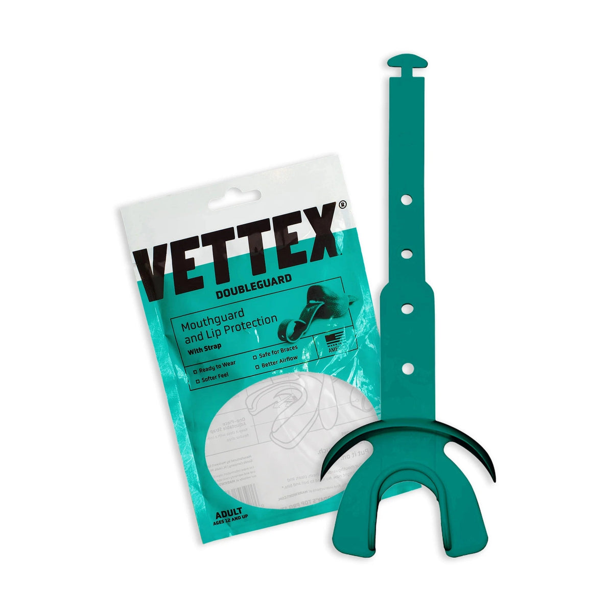 Vettex Adult Doubleguard Mouthguard with Lip Protection-7