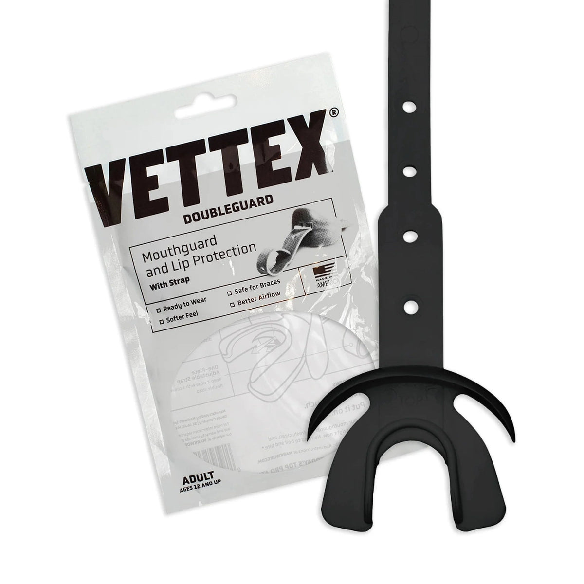 Vettex Adult Doubleguard Mouthguard with Lip Protection-10