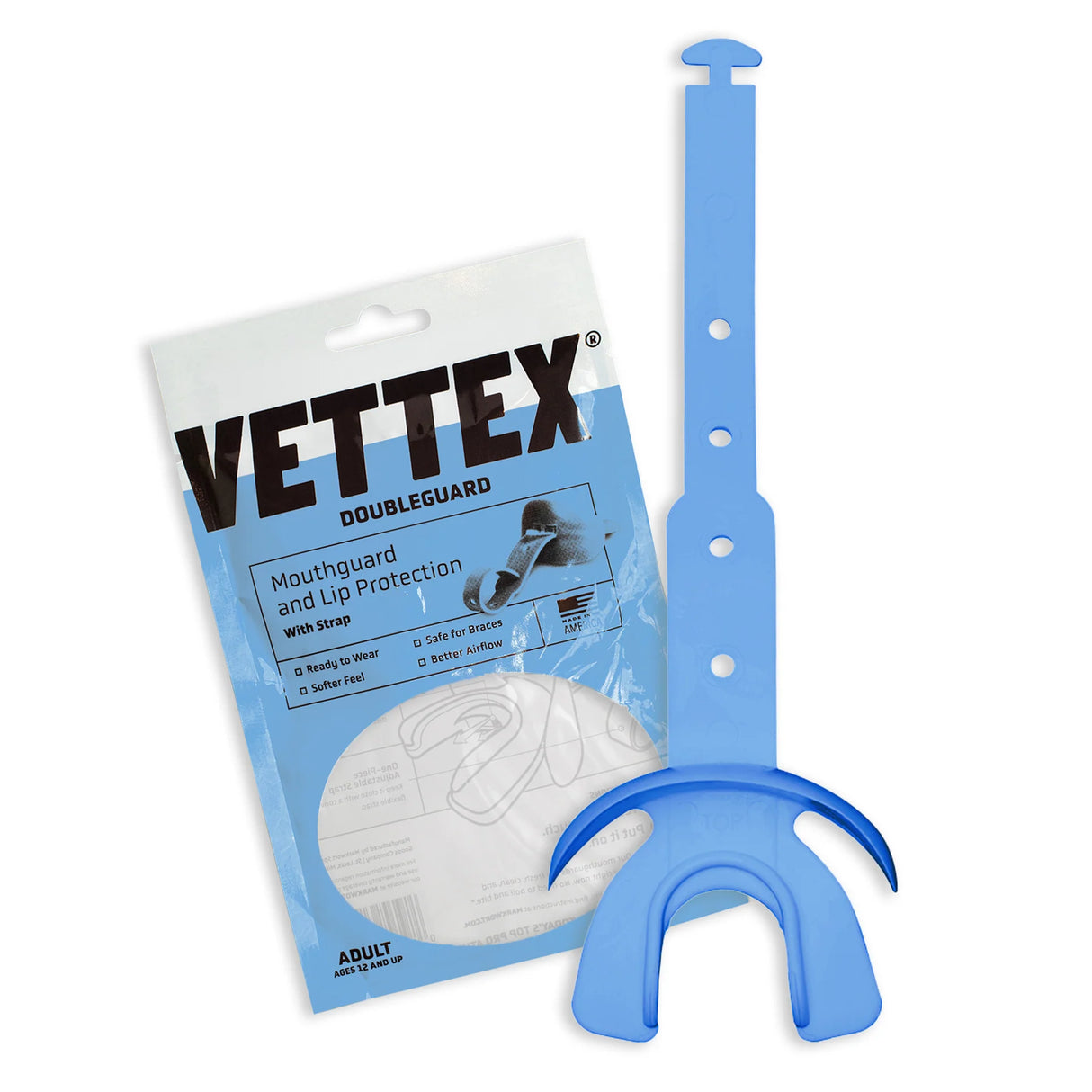 Vettex Adult Doubleguard Mouthguard with Lip Protection