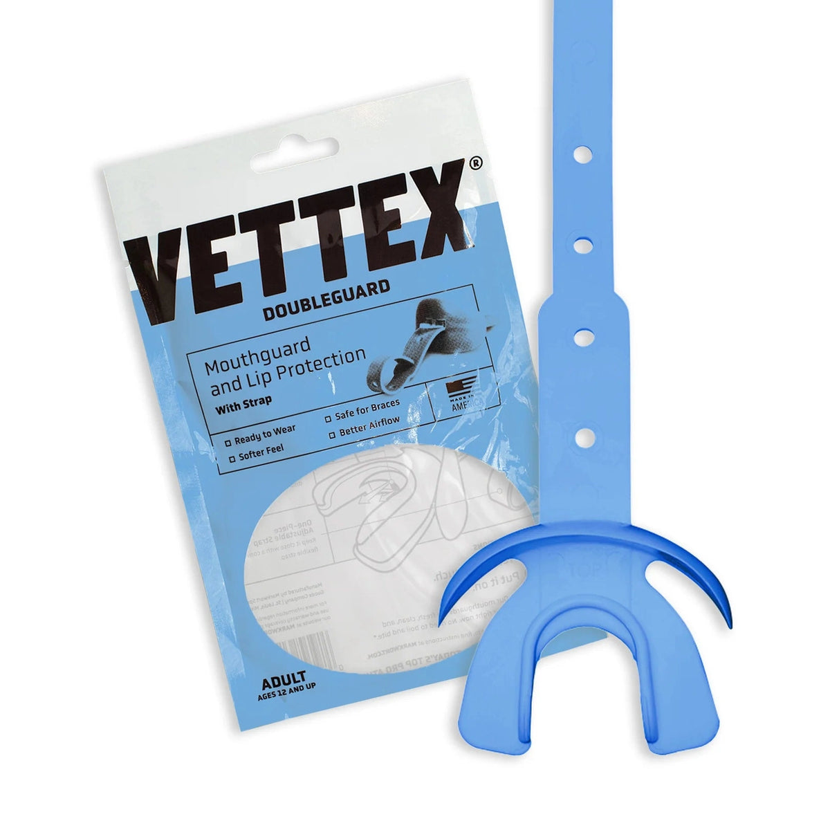 Vettex Adult Doubleguard Mouthguard with Lip Protection