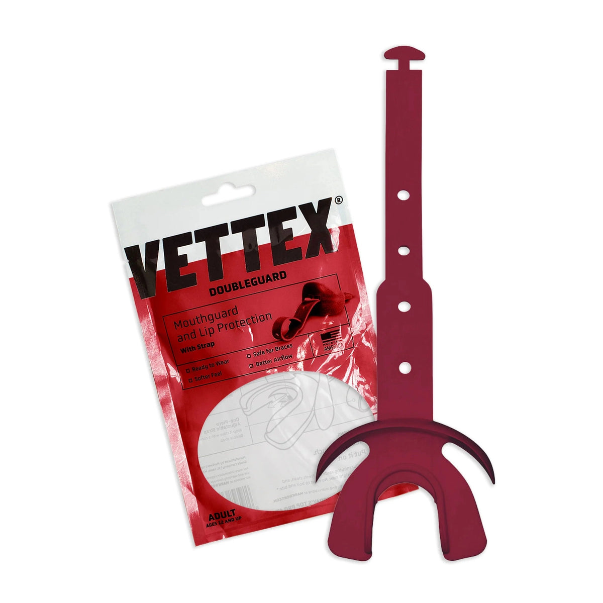 Vettex Adult Doubleguard Mouthguard with Lip Protection-19