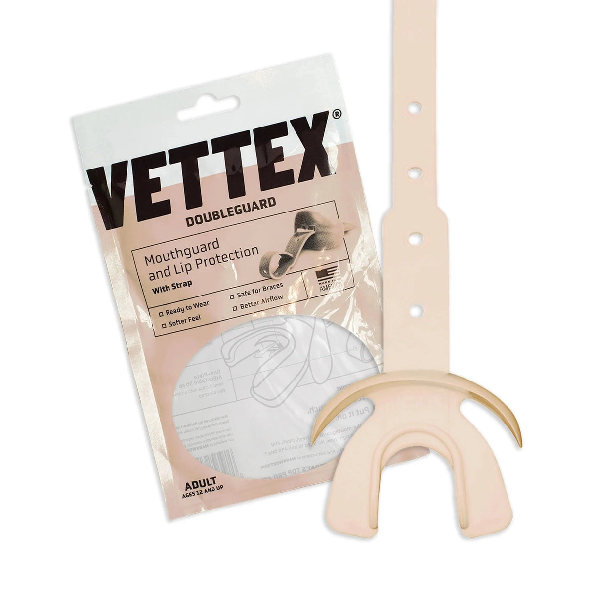 Vettex Adult Doubleguard Mouthguard with Lip Protection-25