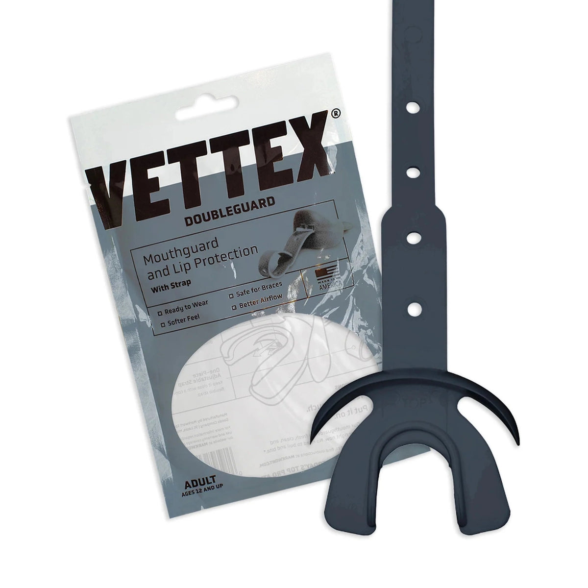 Vettex Adult Doubleguard Mouthguard with Lip Protection-28