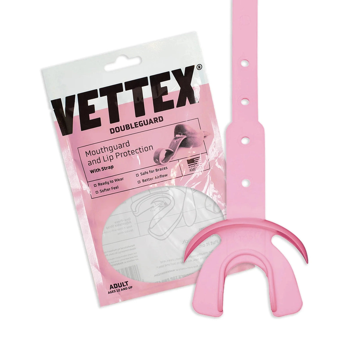 Vettex Adult Doubleguard Mouthguard with Lip Protection