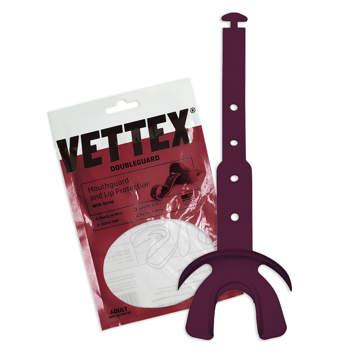 Vettex Adult Doubleguard Mouthguard with Lip Protection-40