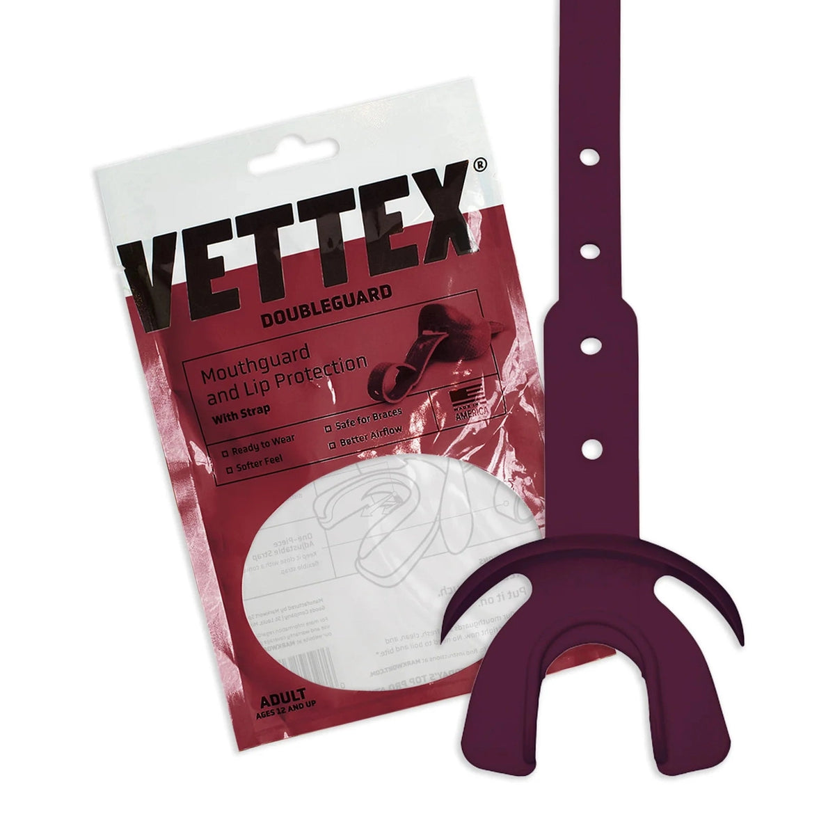 Vettex Adult Doubleguard Mouthguard with Lip Protection-40