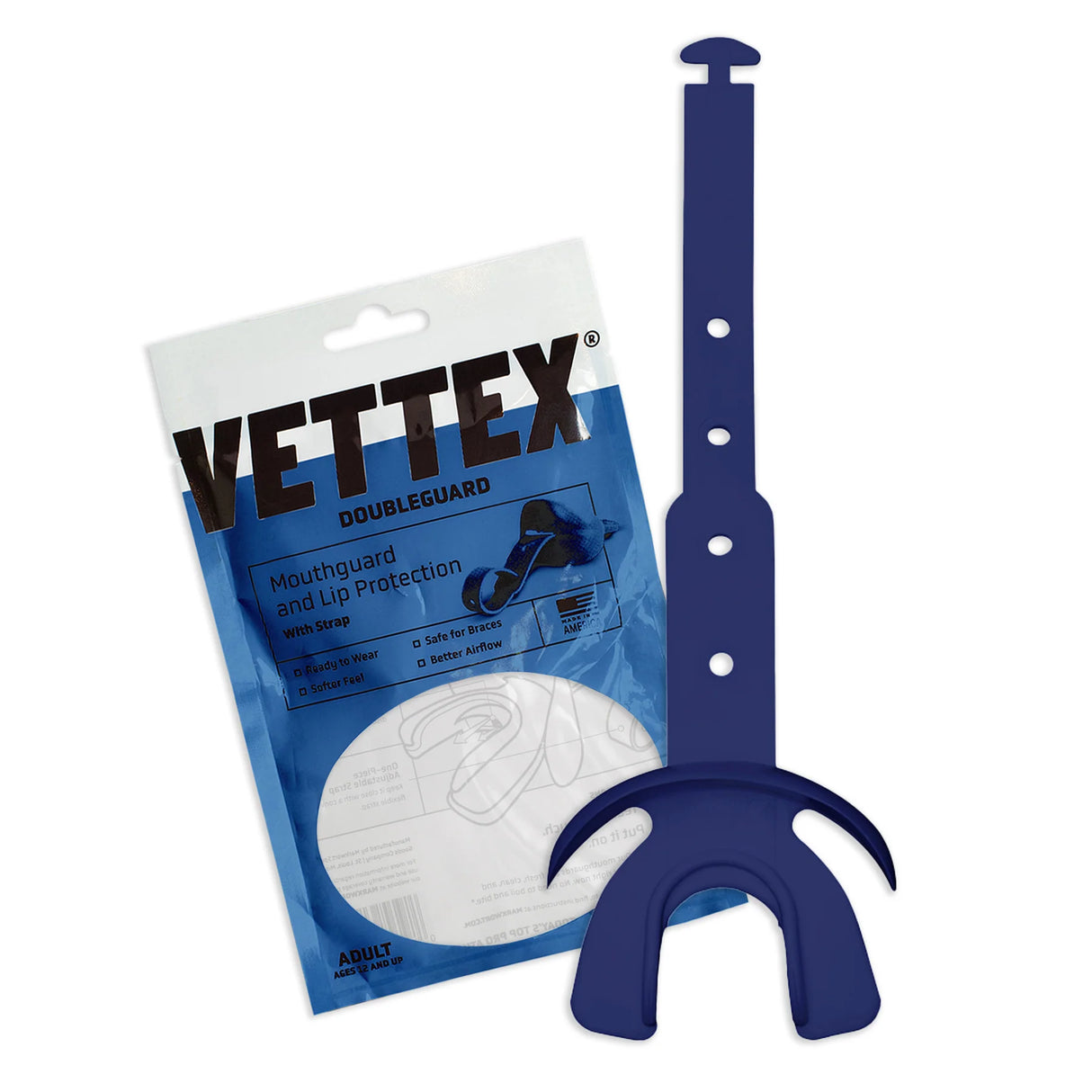 Vettex Adult Doubleguard Mouthguard with Lip Protection-43