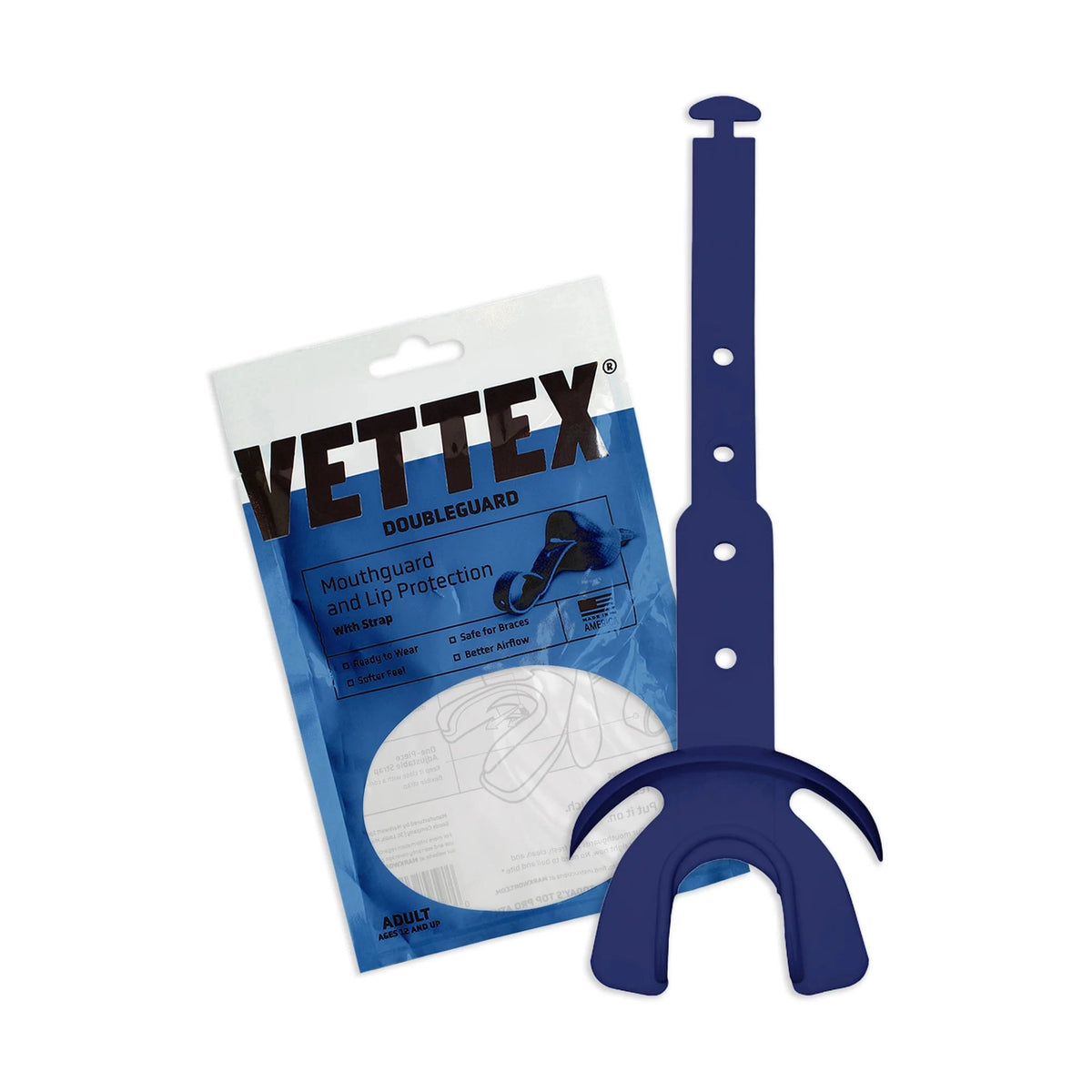 Vettex Adult Doubleguard Mouthguard with Lip Protection-43