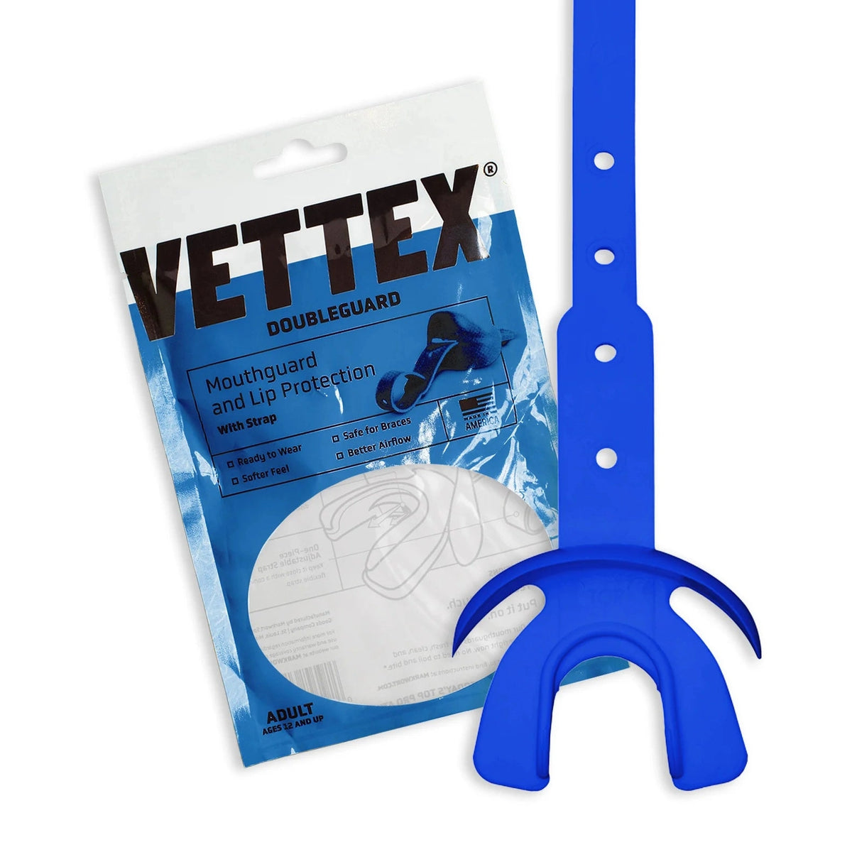 Vettex Adult Doubleguard Mouthguard with Lip Protection-52